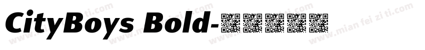 CityBoys Bold字体转换